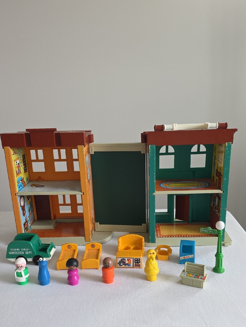 Fisher-Price Sesame Street Little People Vintage Playset Issues Pls Read Descrip